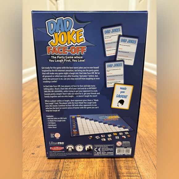 Dad Joke Face-Off Party Game, Board Game with Cards - Picture 3 of 9
